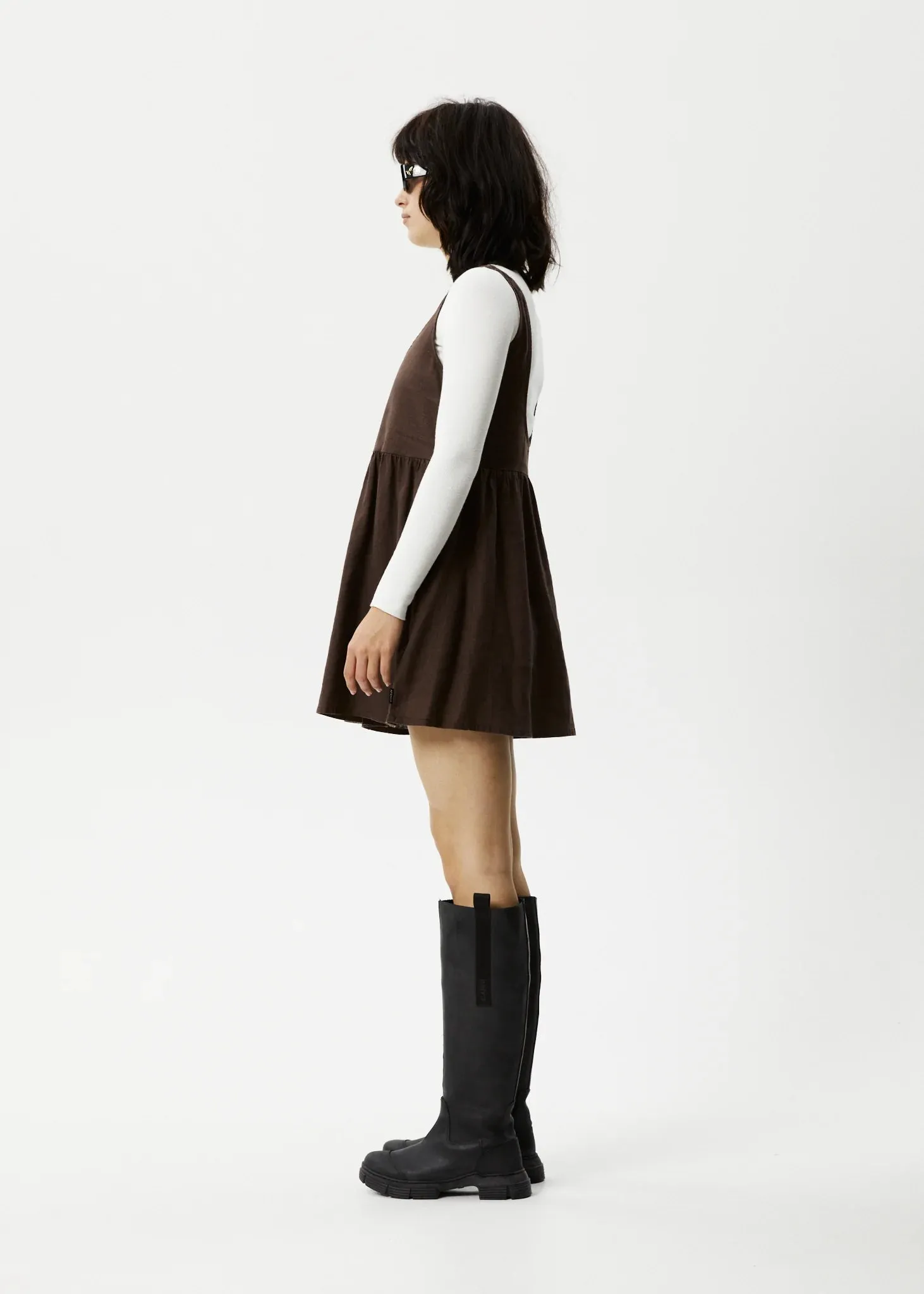 Afends Jesse Hemp Mini Dress - Coffee
