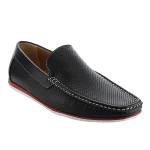 Arider AG59 Men's Perforated Moc Toe Slip On Casual Loafers