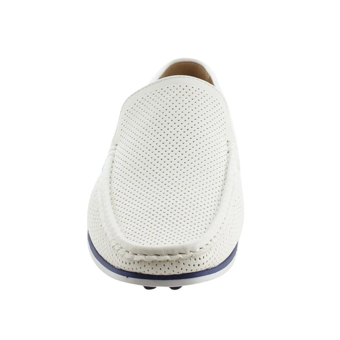 Arider AG59 Men's Perforated Moc Toe Slip On Casual Loafers