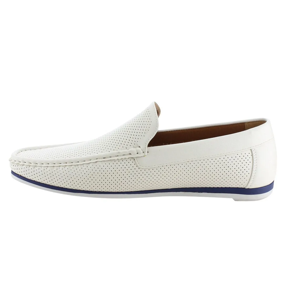 Arider AG59 Men's Perforated Moc Toe Slip On Casual Loafers