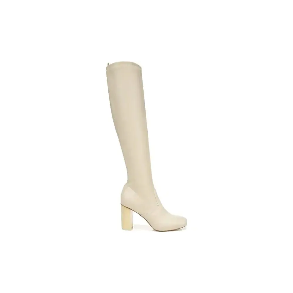 Borne Chiffon Putty Faux Leather Franco Sarto Boots