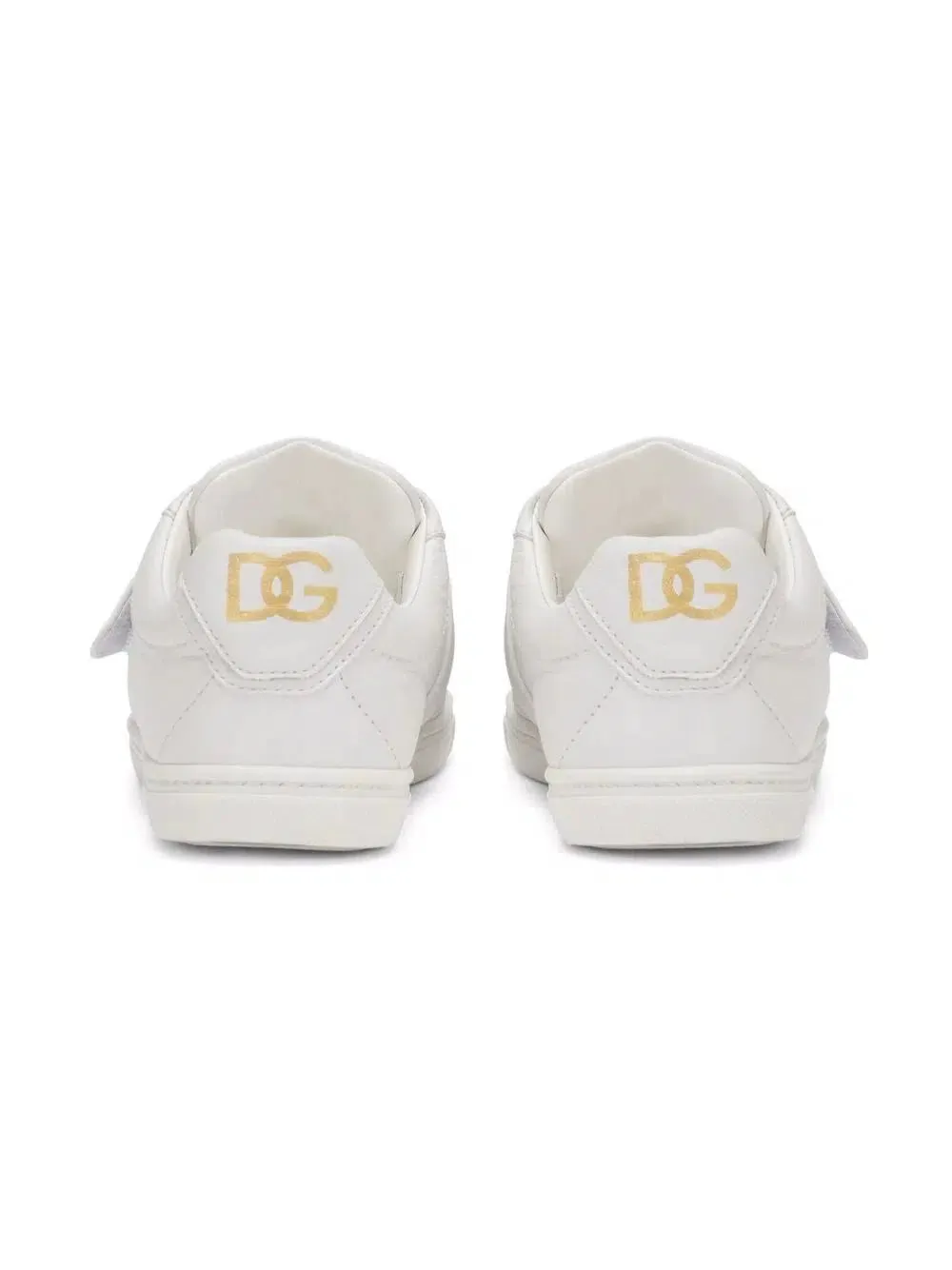 Calfskin Sneakers with Metal DG Logo