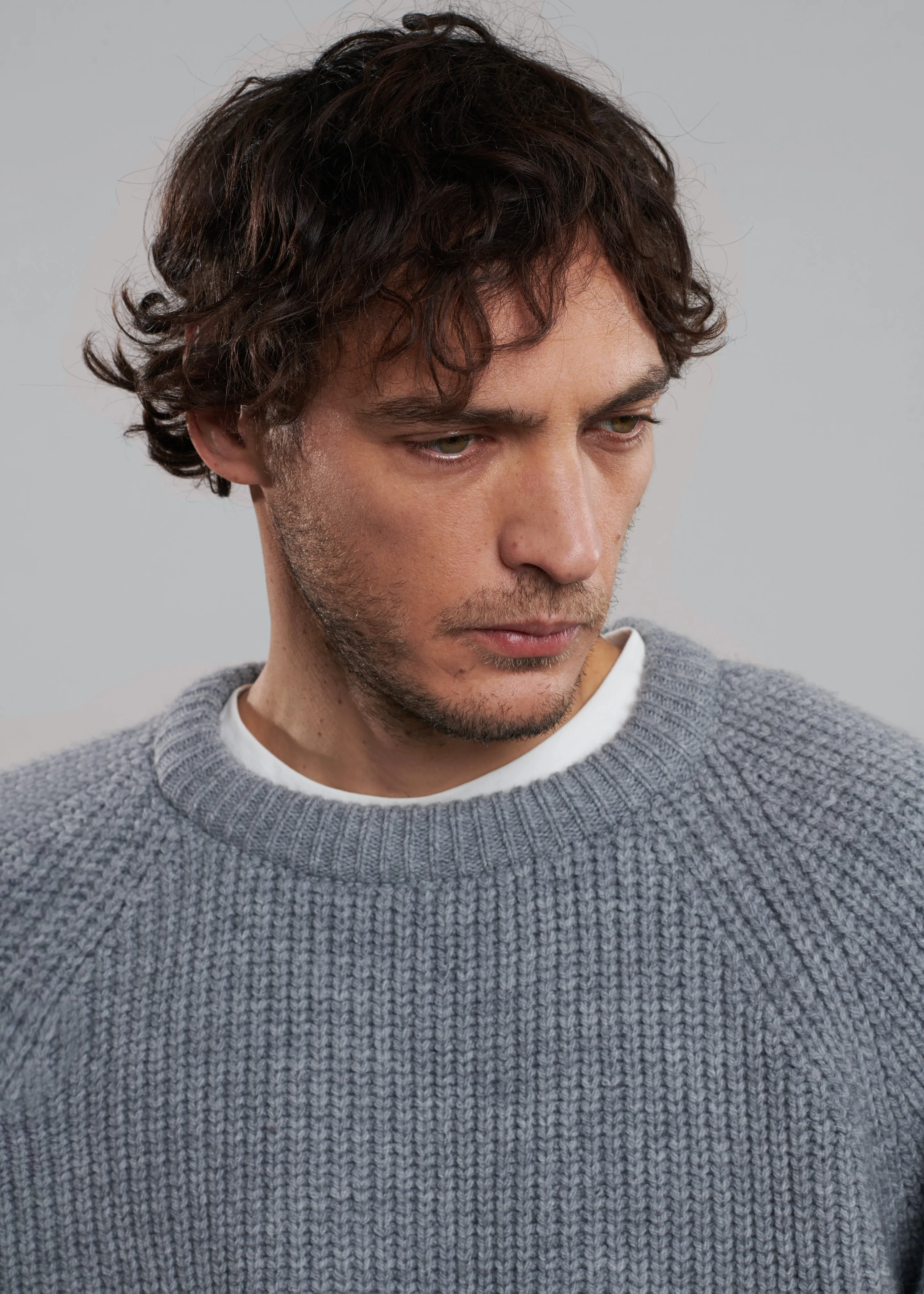 Carter Crew Neck Sweater - Grey