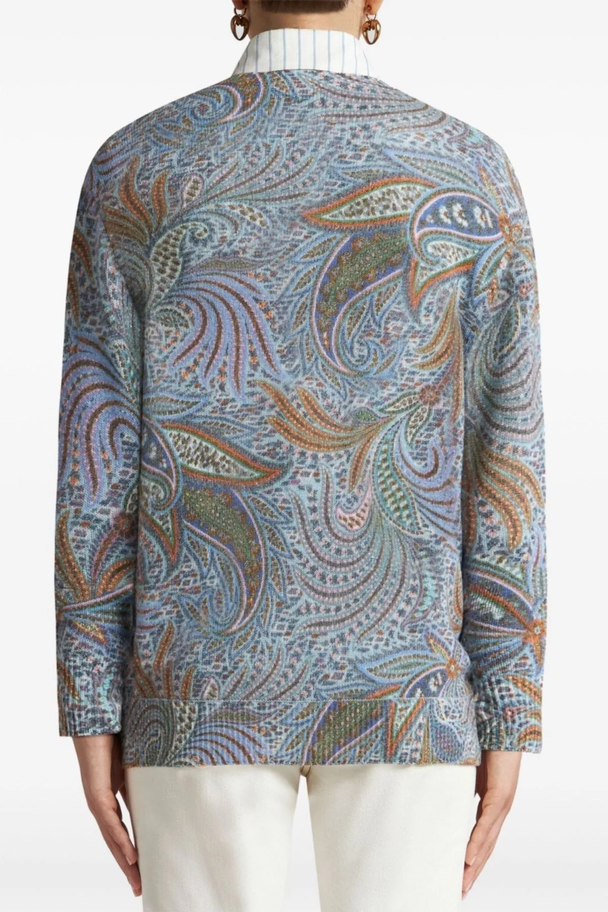 Etro V Neck Knit Jumper - Paisley