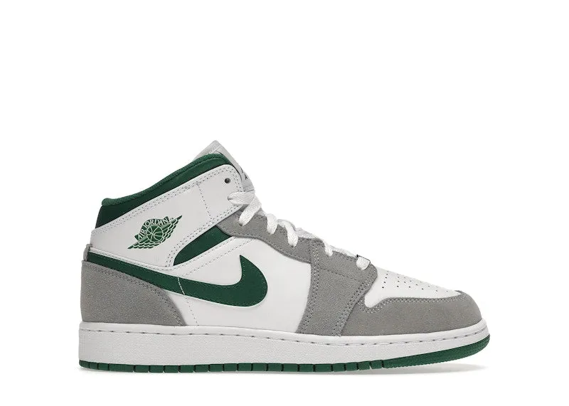 Jordan 1 Mid Se White Pine Green Smoke Grey (Gs)