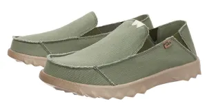 Kickback Mens Couch Slip On Canvas Shoes - Mid Green