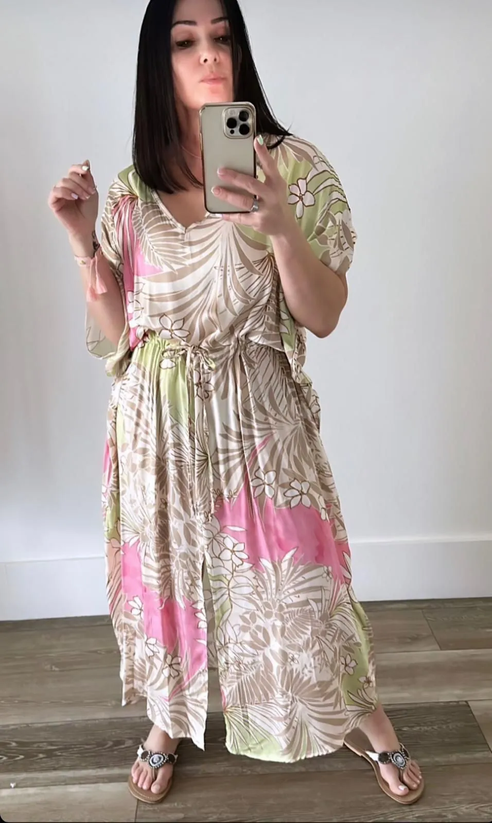 Kimono Style Midi Dress