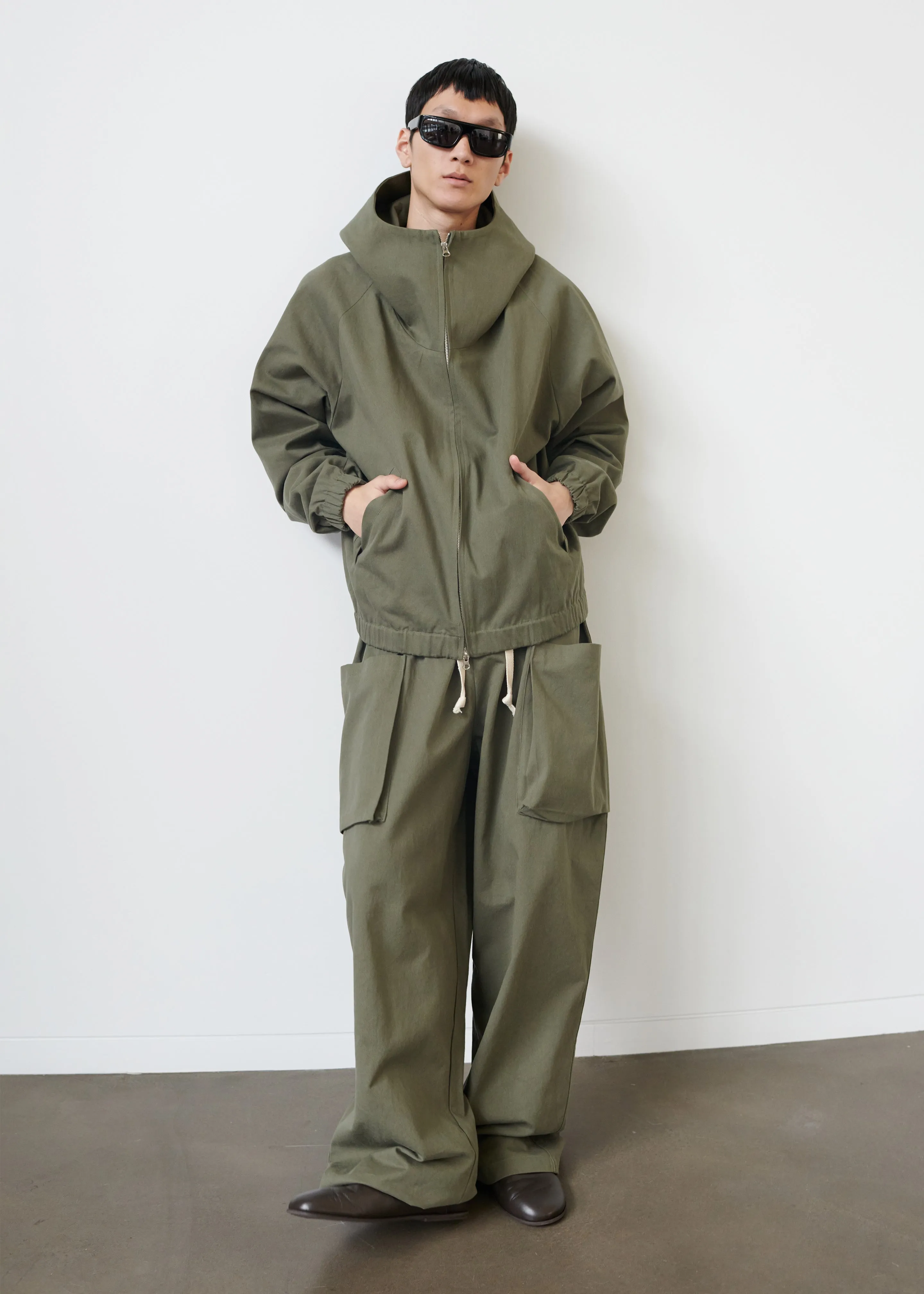 Lauri Drawstring Cargo Pants - Khaki