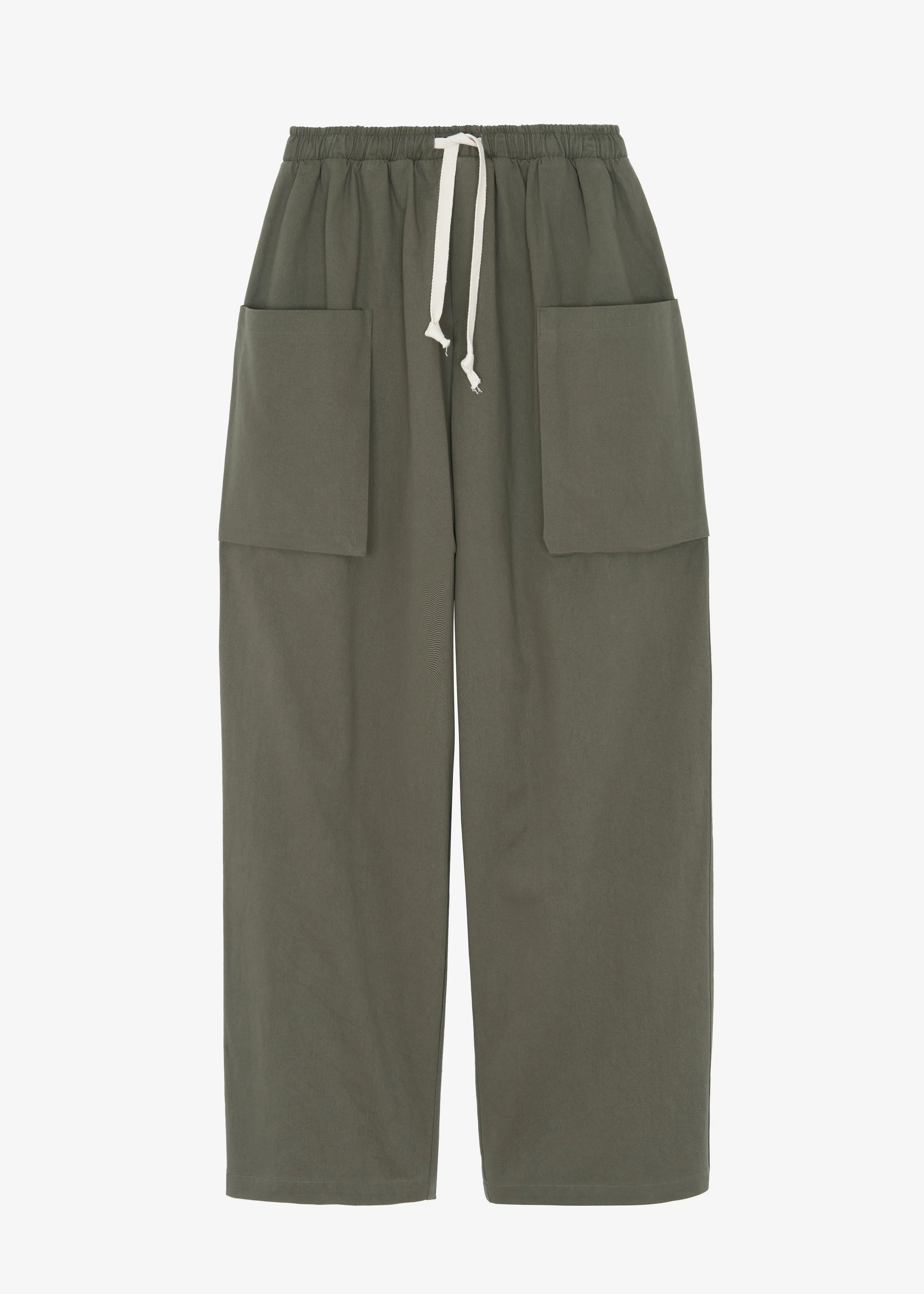 Lauri Drawstring Cargo Pants - Khaki