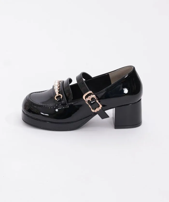 Loafers with Pearl Metal Bits