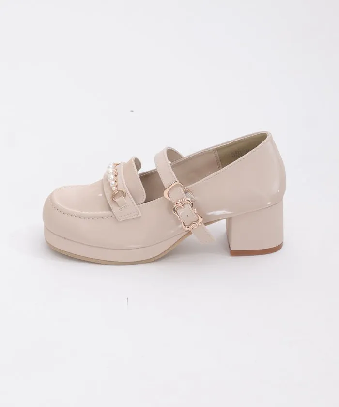 Loafers with Pearl Metal Bits