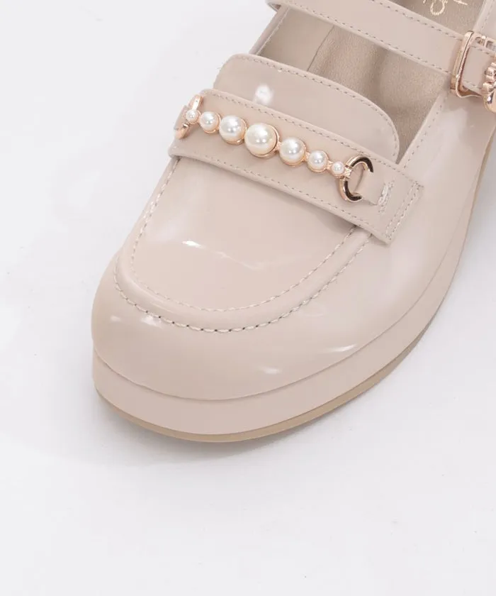 Loafers with Pearl Metal Bits