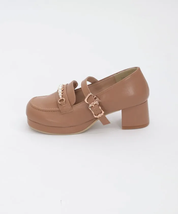 Loafers with Pearl Metal Bits
