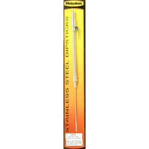Milodon SB Ford Stainless Steel Engine Dipstick - Into Timing Cover