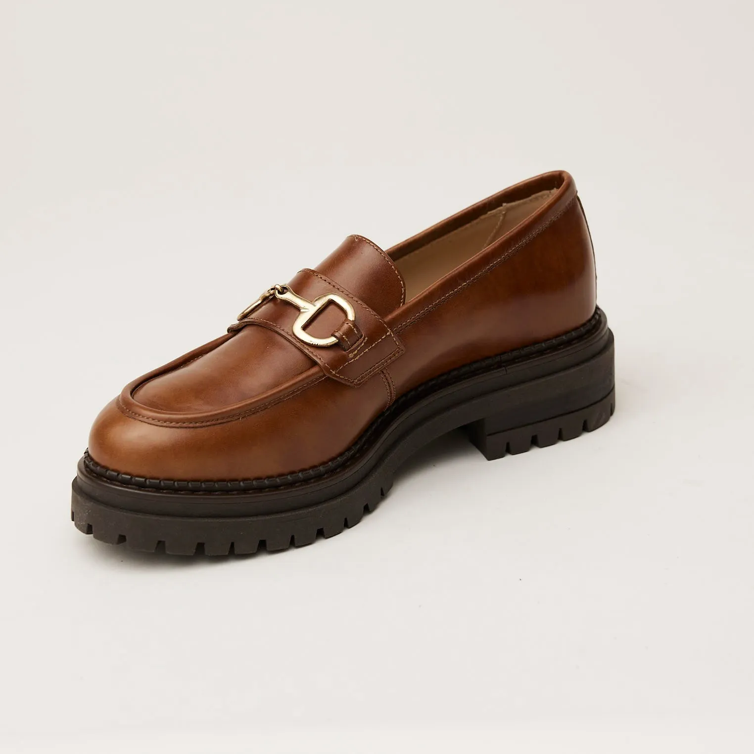 NeroGiardini Tan Leather Moccasins