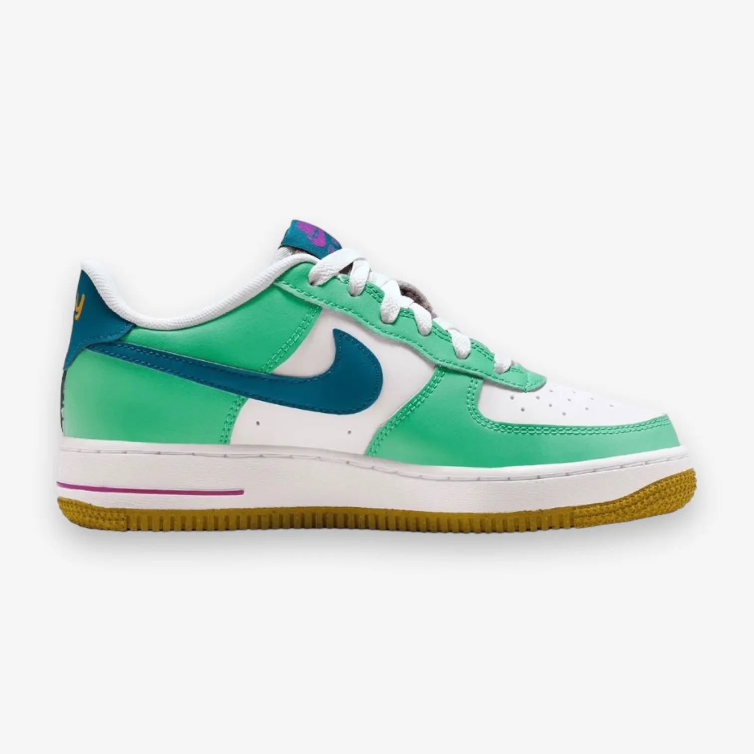 Nike Air Force 1 LV8 BG White Green Abyss Spring FJ4613-100