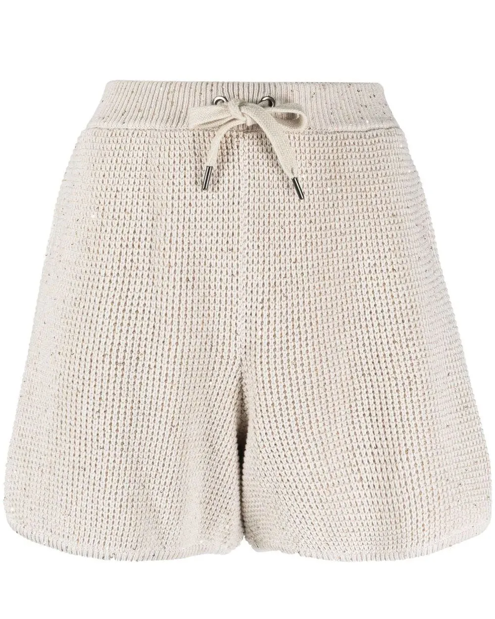 Oat Paillette Optic Waffle Knit Short