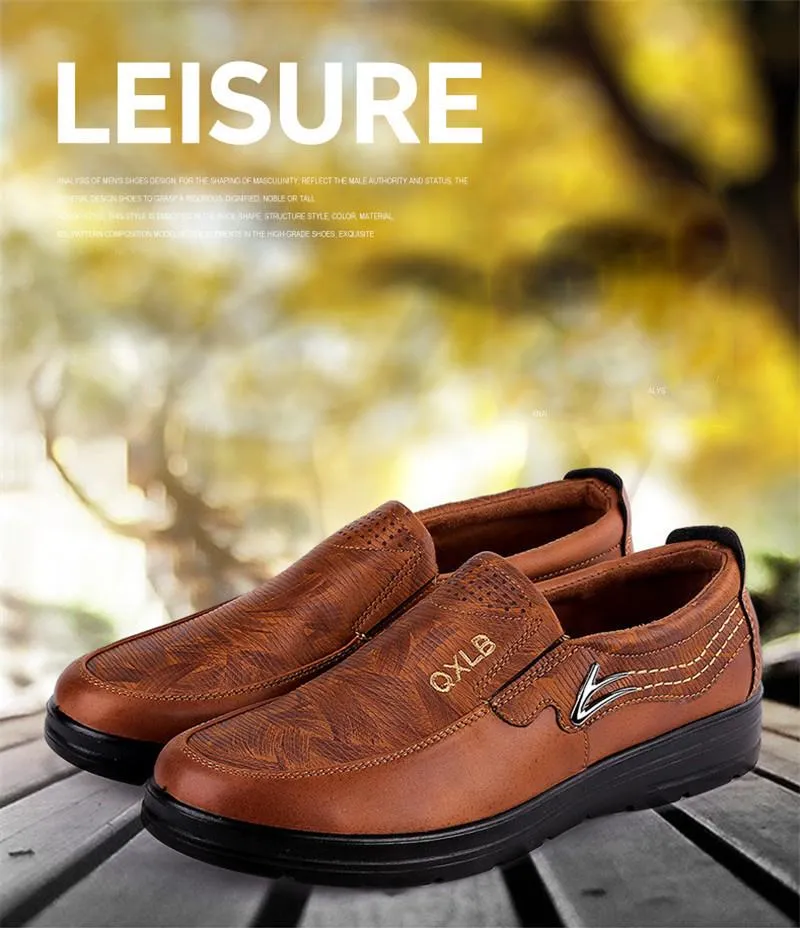 Old Men Shoes - Vintage Mesh Ultralight Men's Non-slip Shoes Moccasins