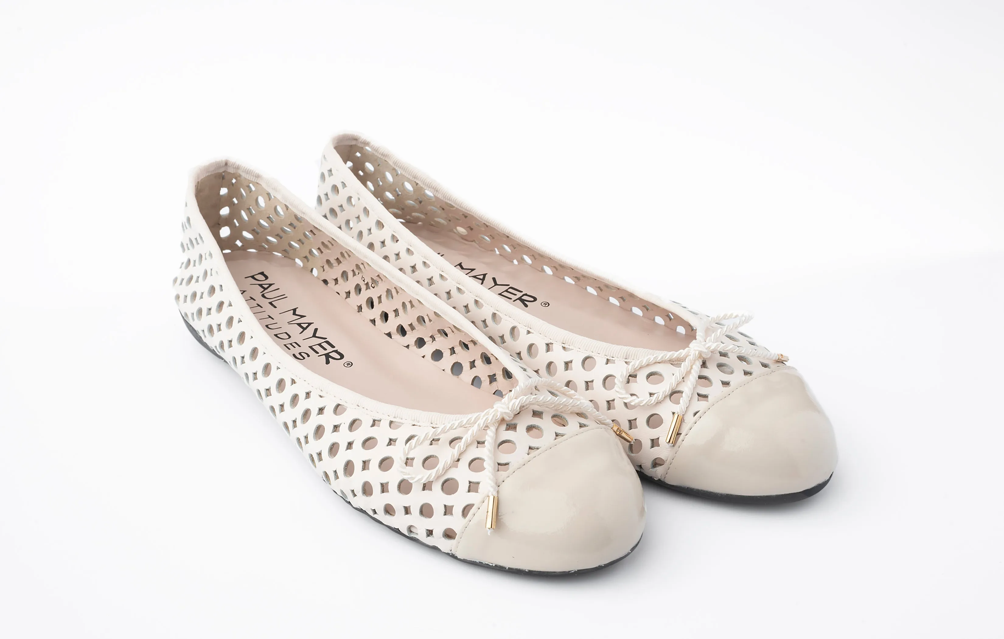 PAUL MAYER - BRANDY - SIZE 6 - PATENT MARFIL NAPPA MARFIL
