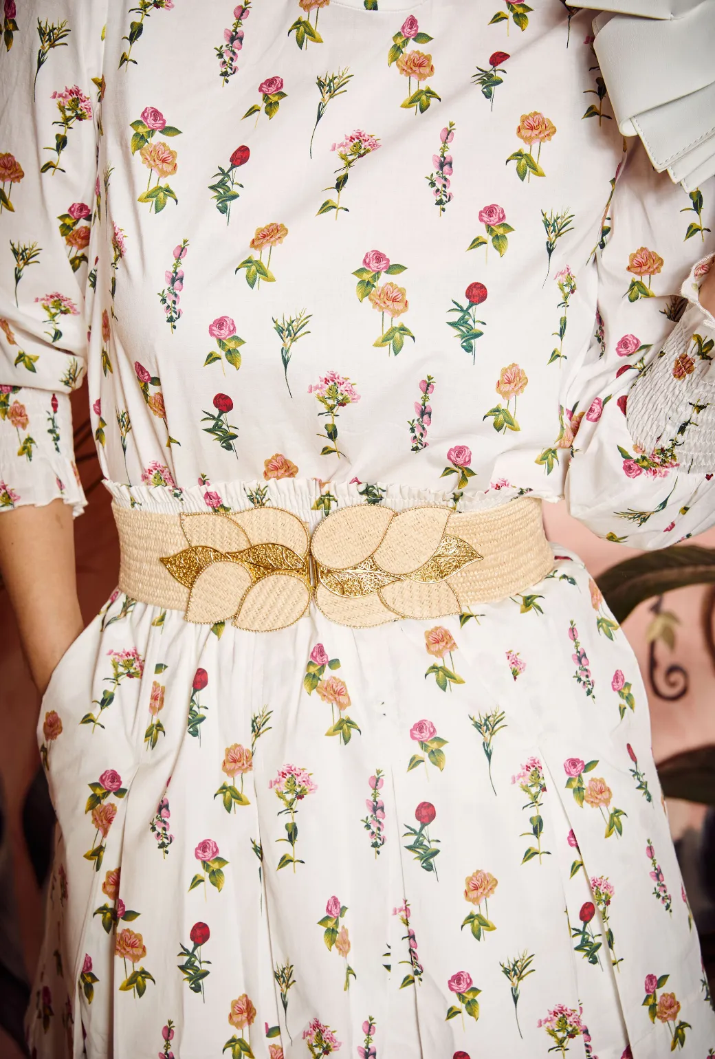 SAMPLE - Smocked Waist MINI Skirt - Bouquet