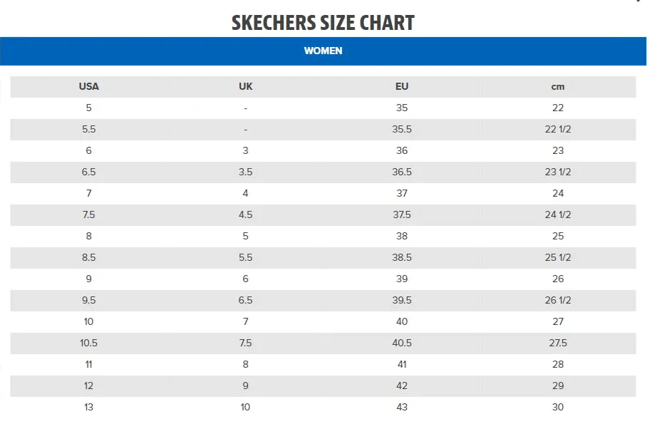 Skechers (GAR77211EC) Ladies Ghenter Srelt in UK 3 to 8