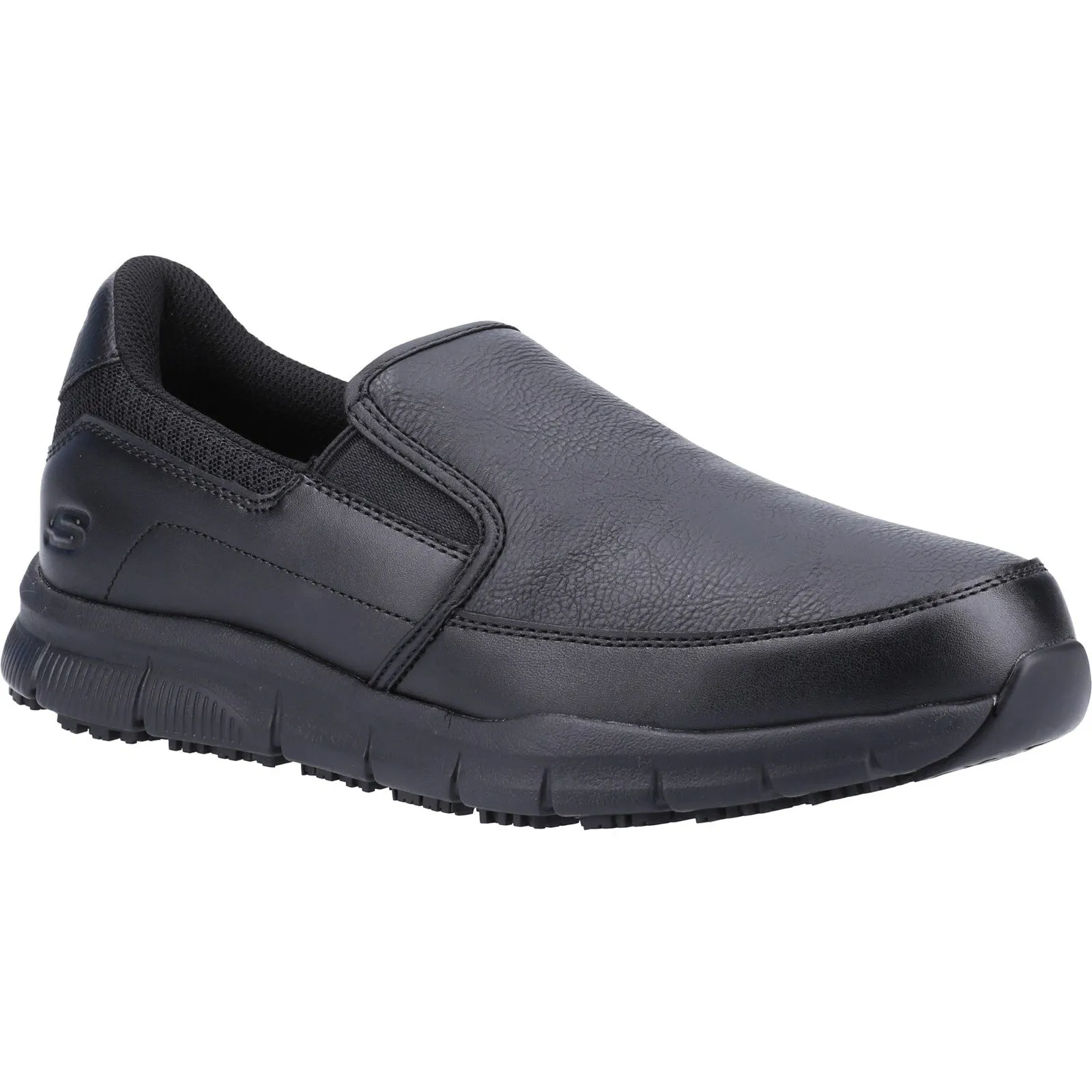 Skechers Mens Nampa Groton Occupational Shoes - Black