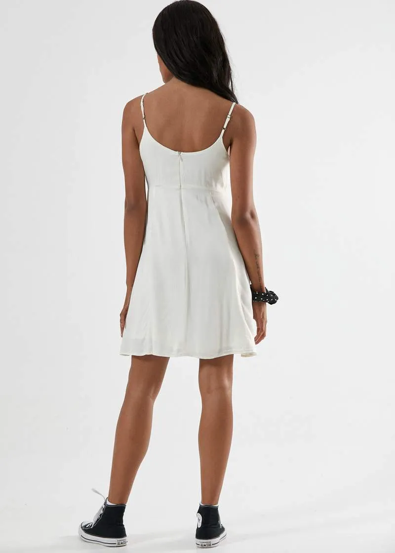 Stereo Slip Dress in Cream