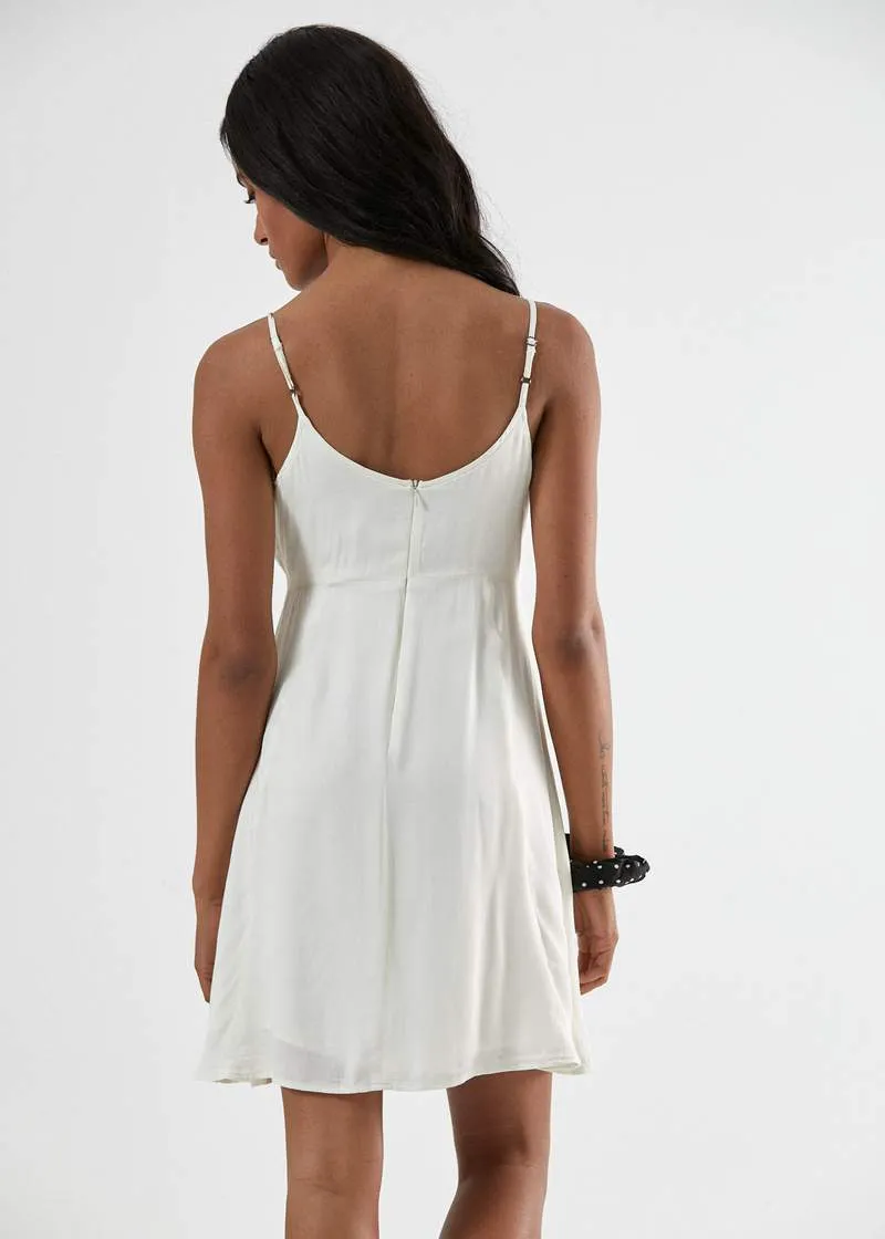 Stereo Slip Dress in Cream