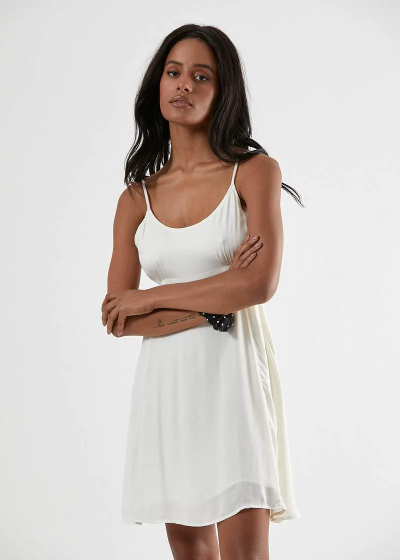 Stereo Slip Dress in Cream