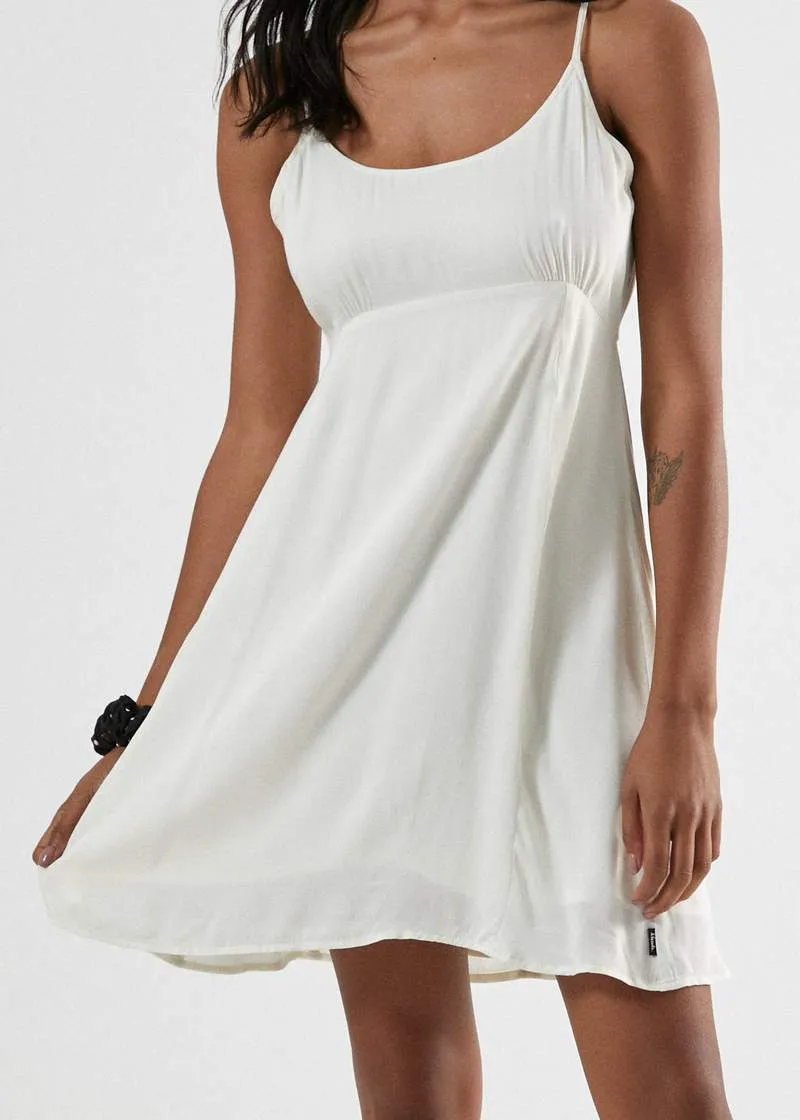 Stereo Slip Dress in Cream