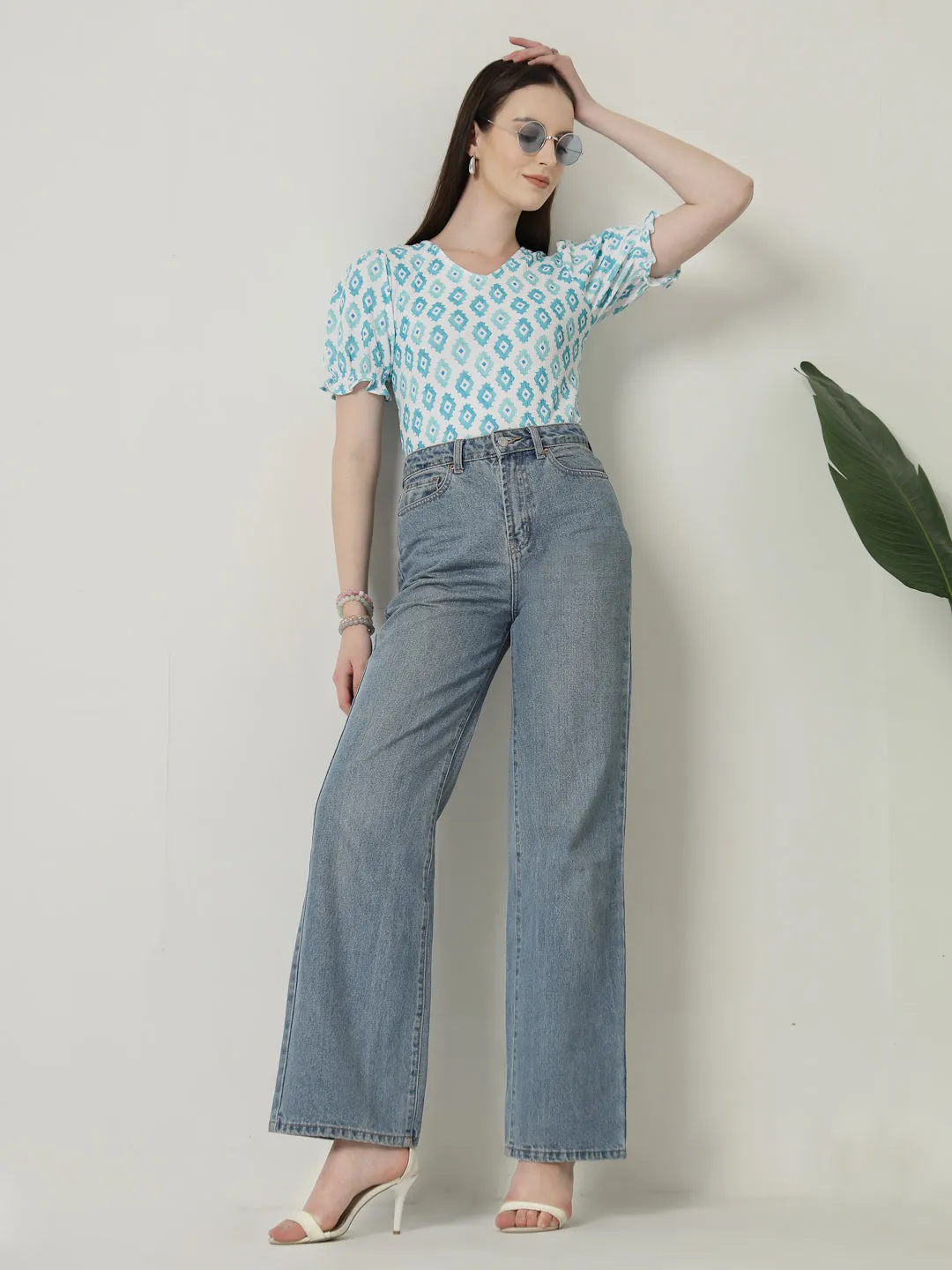 Style Quotient Women Printed Knit Top