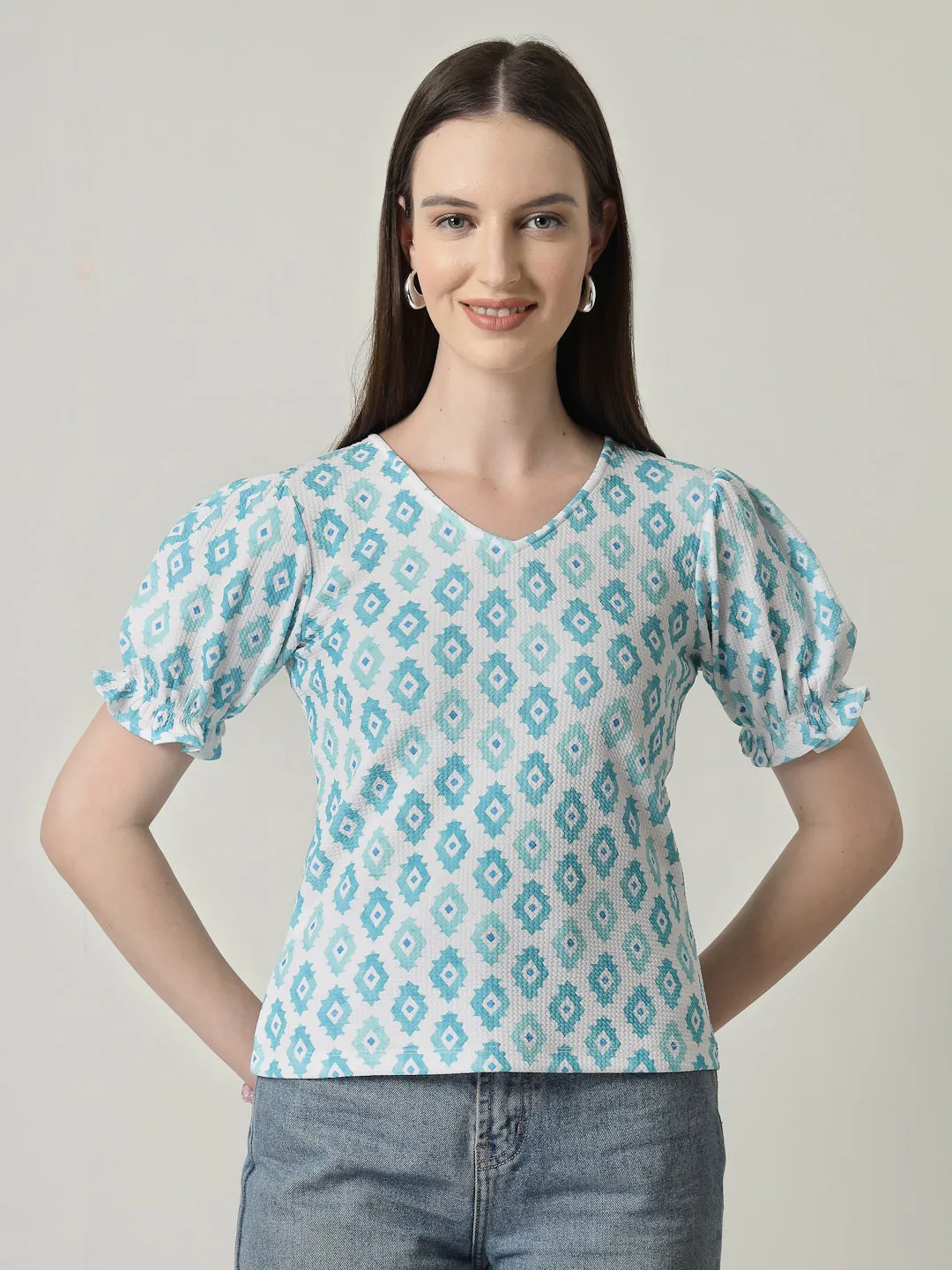 Style Quotient Women Printed Knit Top