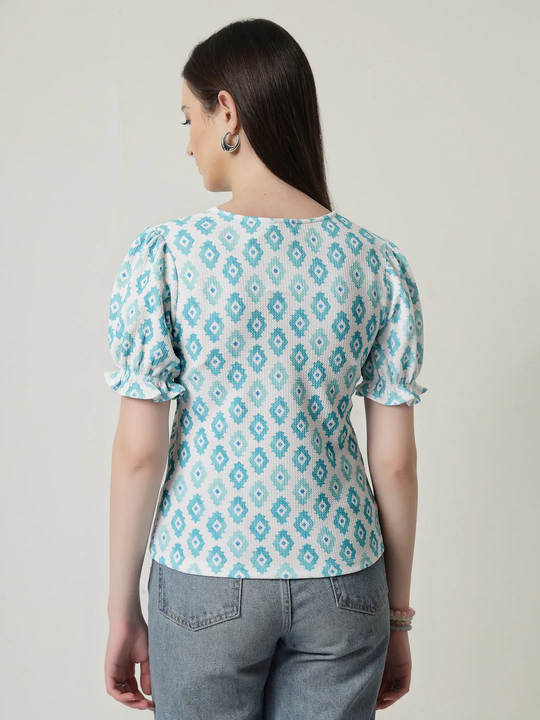Style Quotient Women Printed Knit Top