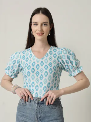 Style Quotient Women Printed Knit Top