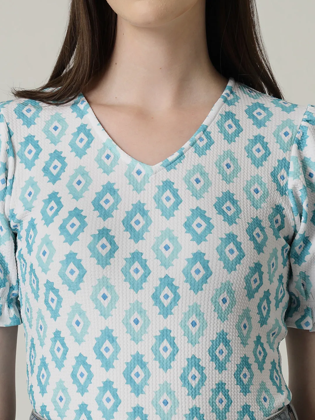 Style Quotient Women Printed Knit Top