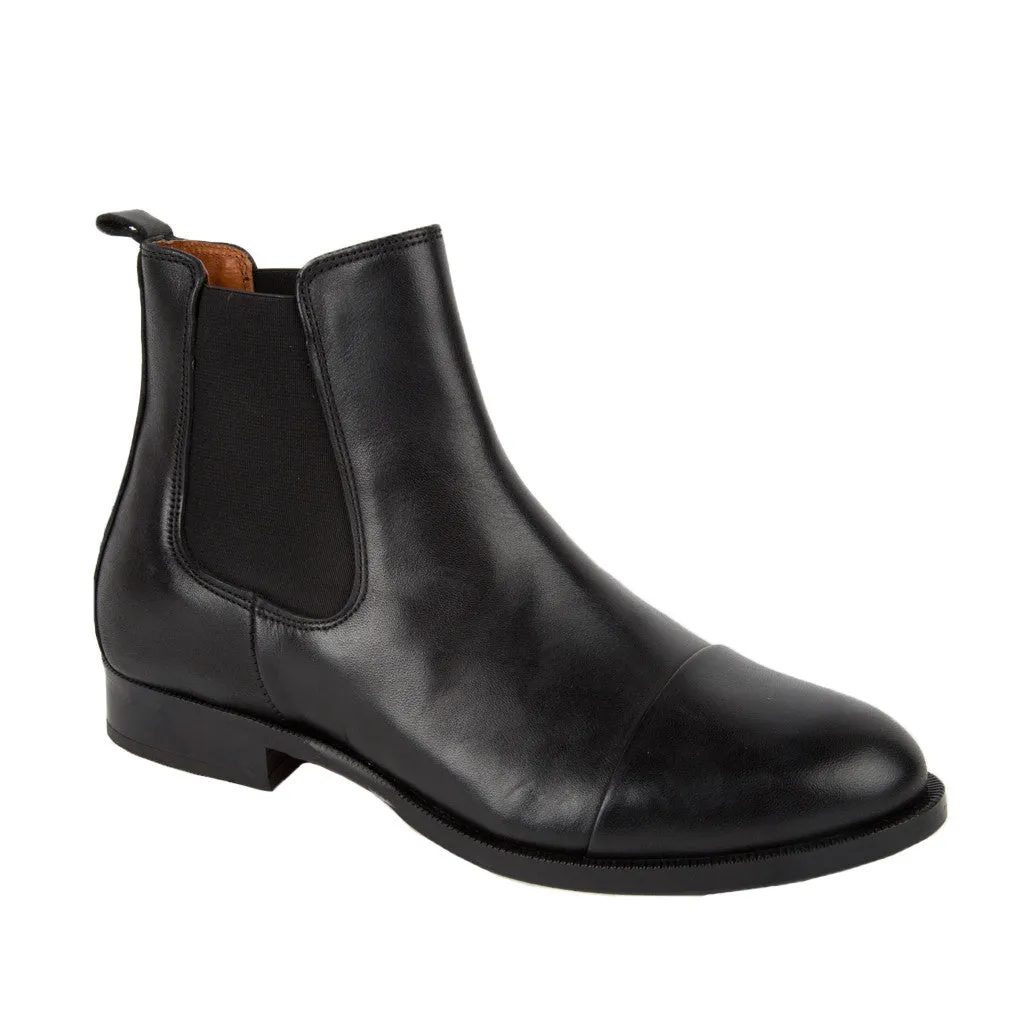 Ten Points Diana Chelsea Boot in Black Leather