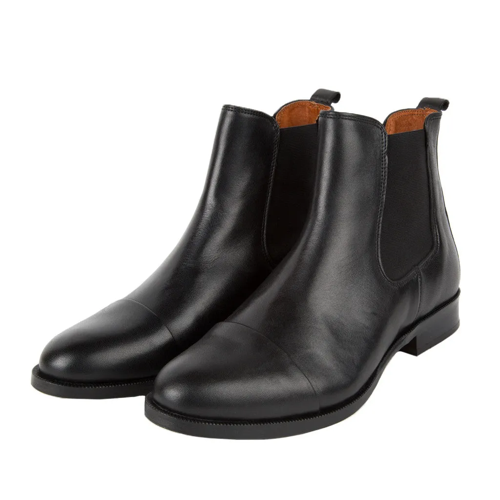 Ten Points Diana Chelsea Boot in Black Leather