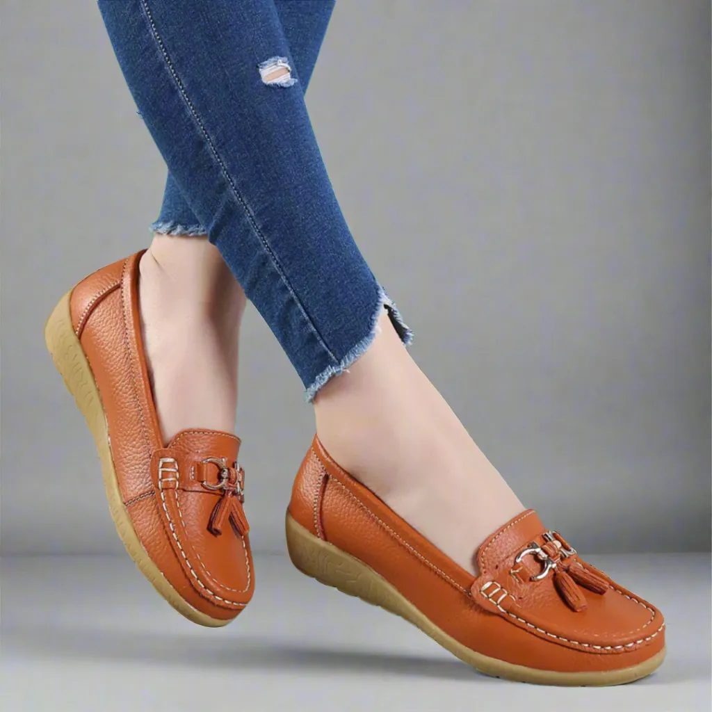 Ulfrida | Stylish and Comfortable Orthopedic Leather Moccasins