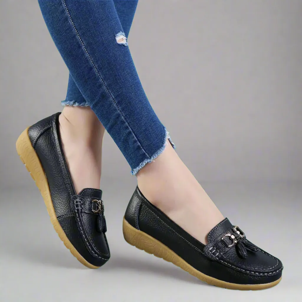 Ulfrida | Stylish and Comfortable Orthopedic Leather Moccasins