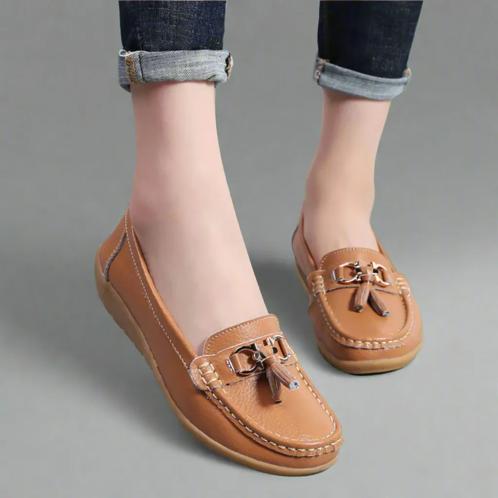 Ulfrida | Stylish and Comfortable Orthopedic Leather Moccasins