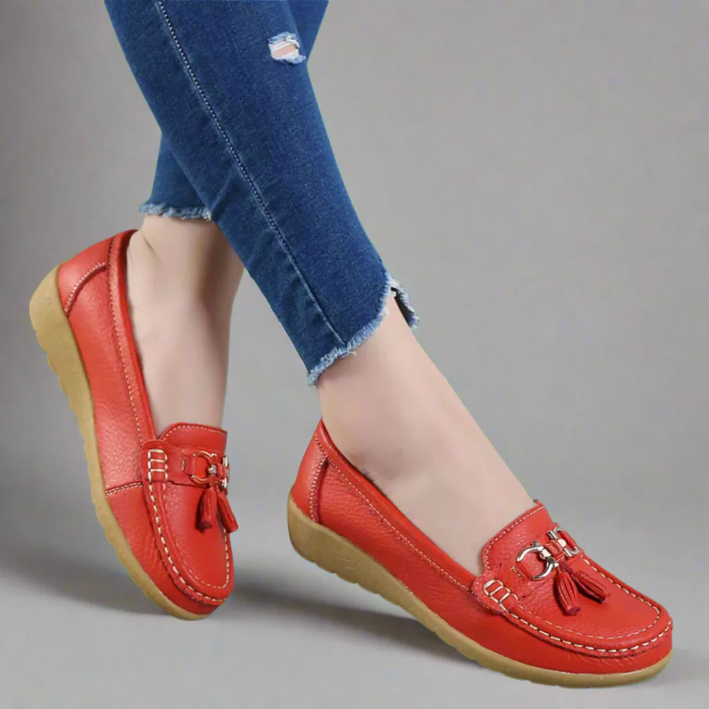 Ulfrida | Stylish and Comfortable Orthopedic Leather Moccasins