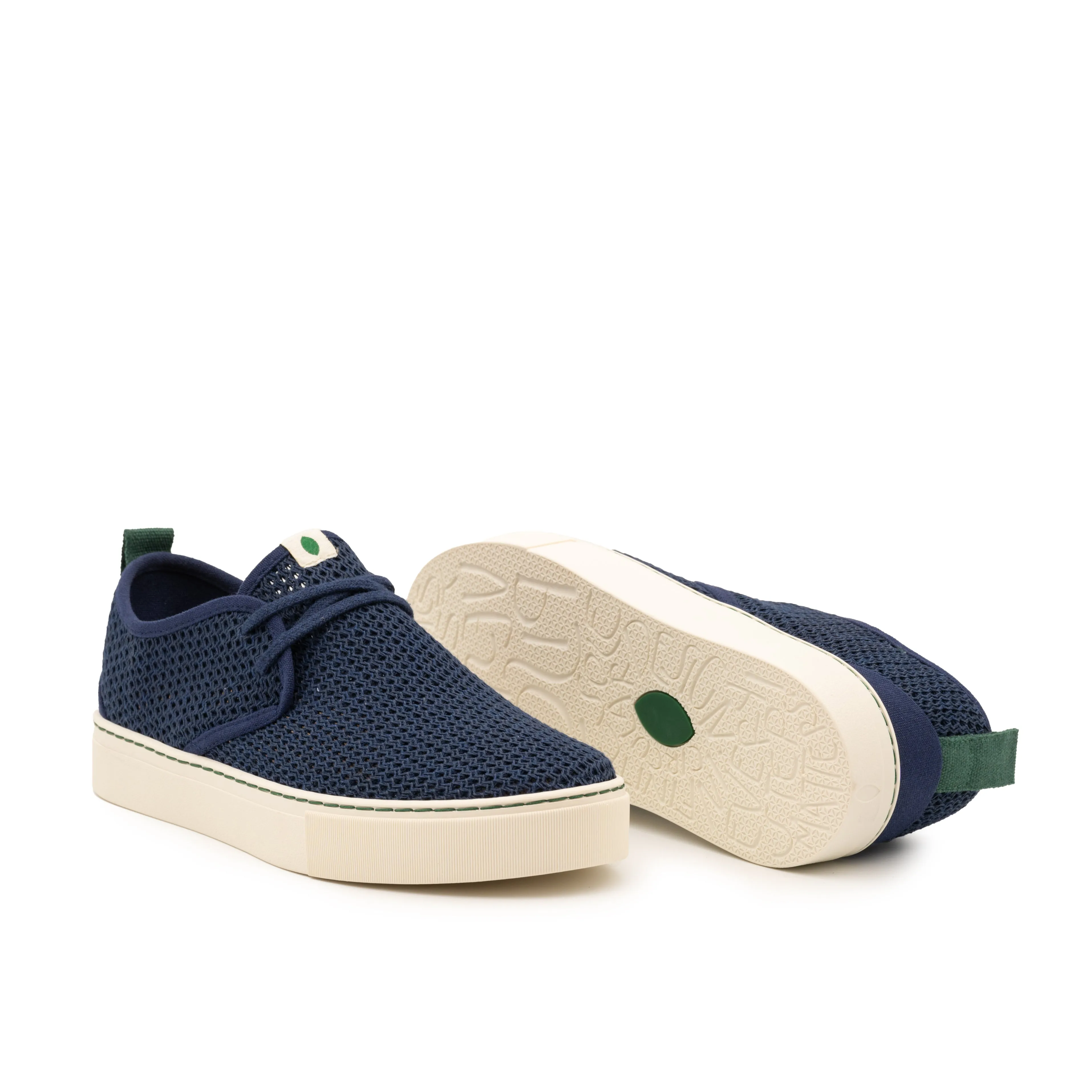 Vegan sneaker mesh marine SID011