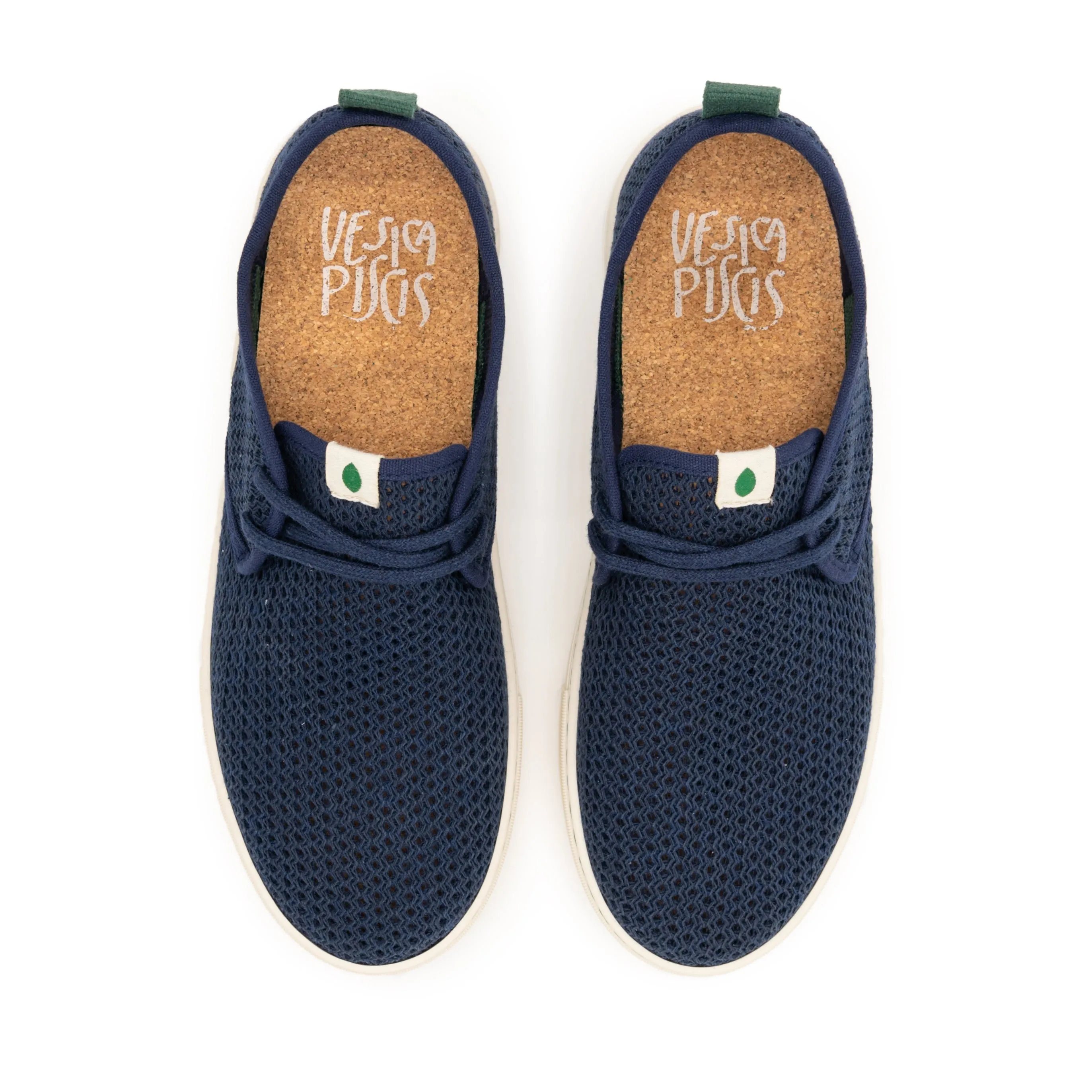 Vegan sneaker mesh marine SID011
