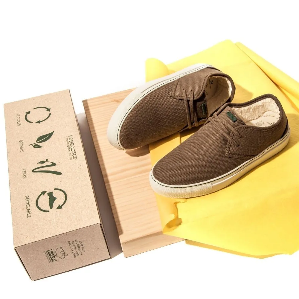 Vegan winter sneaker khaki SID017