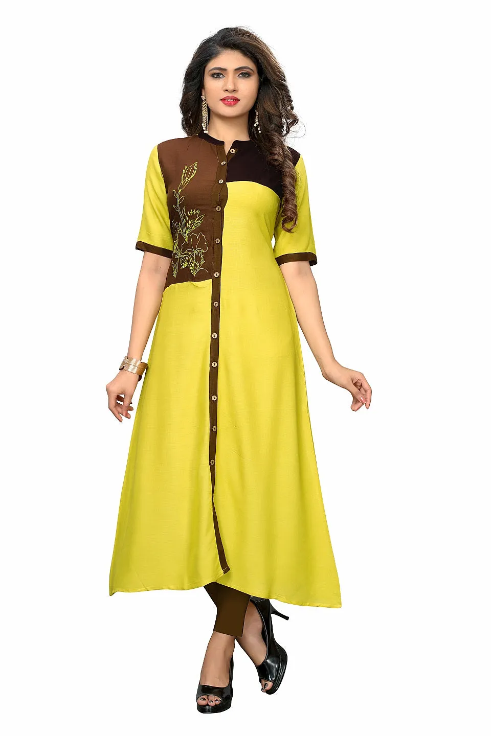 Women'S Floral Print & Lace Work Straight Cotton Blue Stitched Kurta Pant With Dupatta